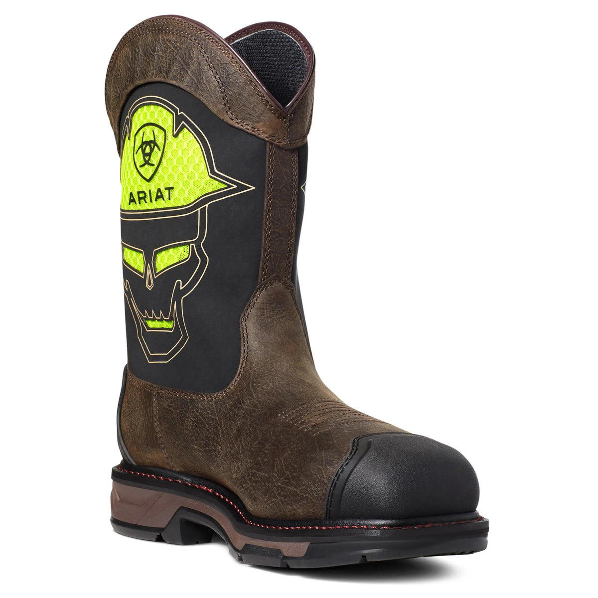 Ariat Men's WorkHog XT VentTEK Bold Waterproof Carbon Toe Work Boot, Iron Coffee – inside