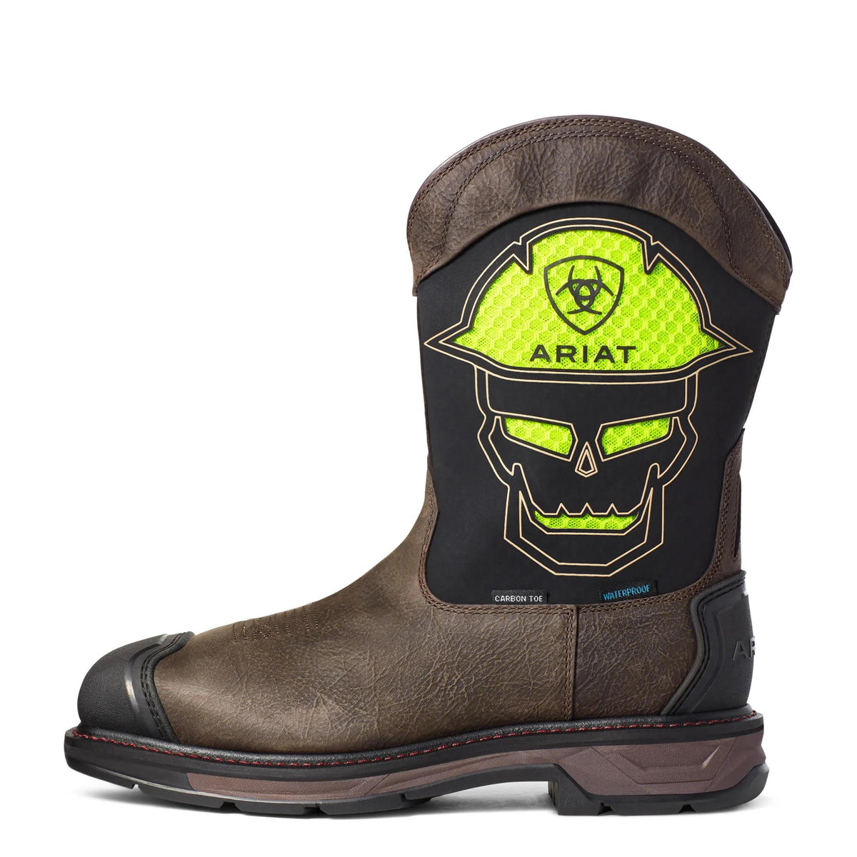 Ariat Men's WorkHog XT VentTEK Bold Waterproof Carbon Toe Work Boot, Iron Coffee – side