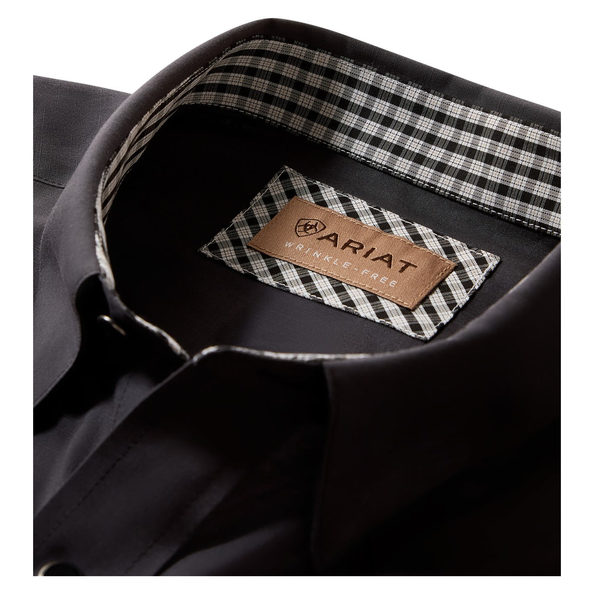 Ariat Men's Wrinkle Free Refined Slub Classic Fit Shirt, Phantom – detail 4