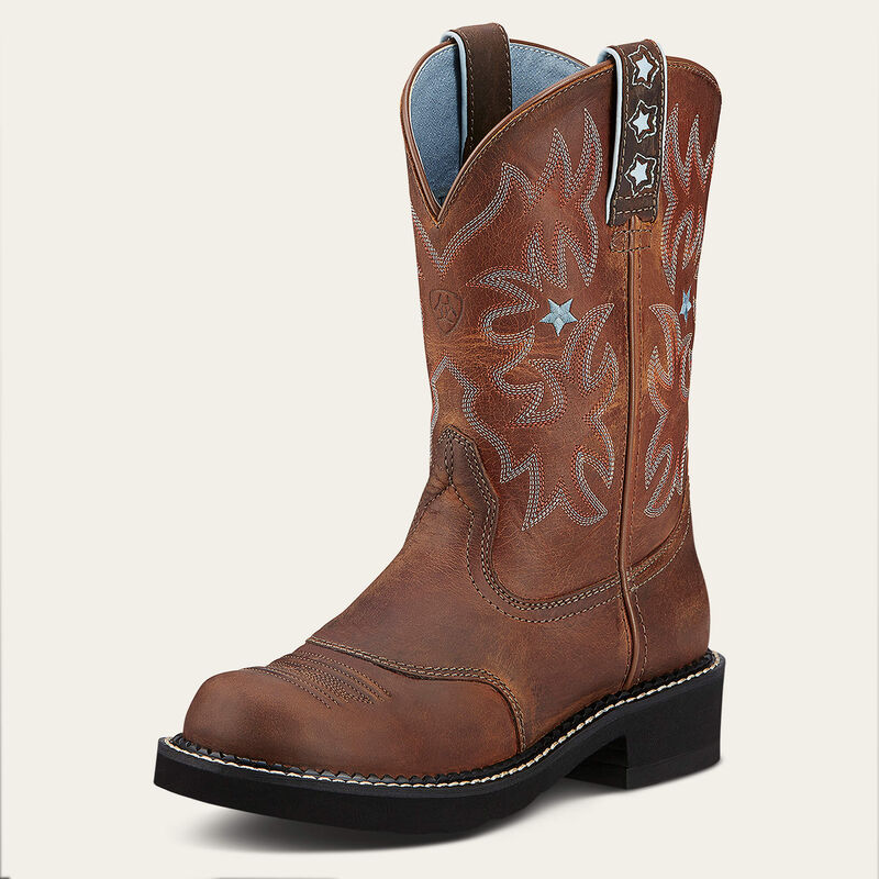 Ariat Probaby Western Boot in Driftwood Brown, cowboy boots for men featuring classic western style and leather construction.