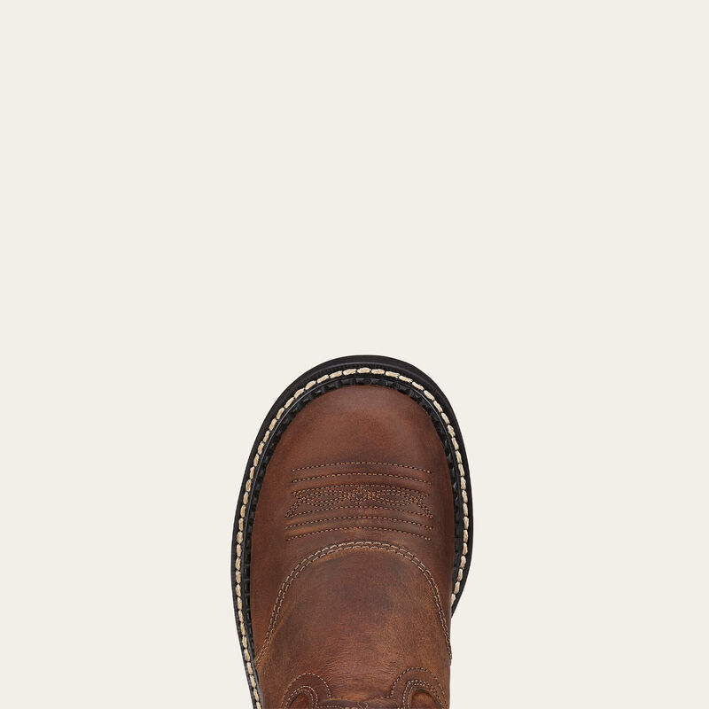 Ariat Probaby Western Boot in driftwood brown, stylish cowboy boots with detailed stitching and classic Western design.