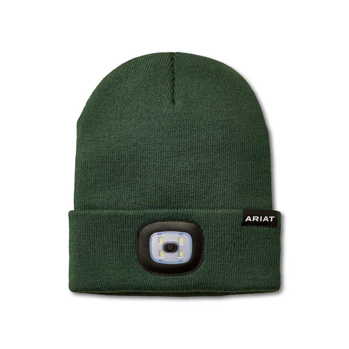 Ariat Rebar Headlight Beanie, Dark Green – front