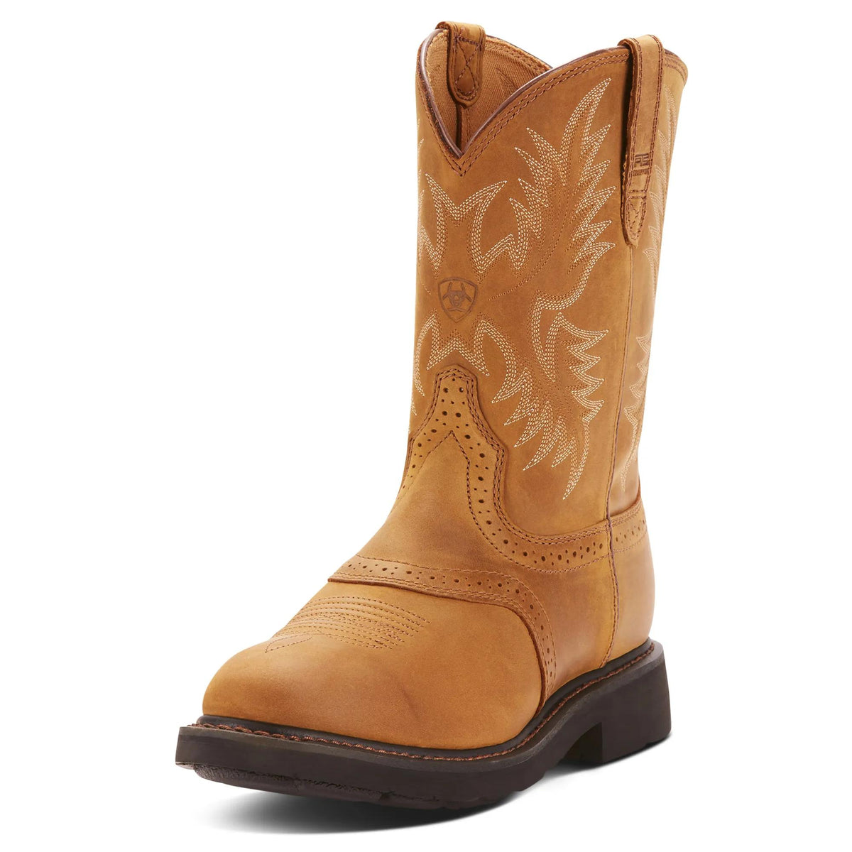 Ariat Sierra Saddle Work Boot, Aged Bark – 3-4 front