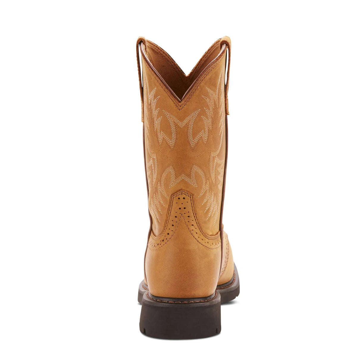 Ariat Sierra Saddle Work Boot, Aged Bark – heel