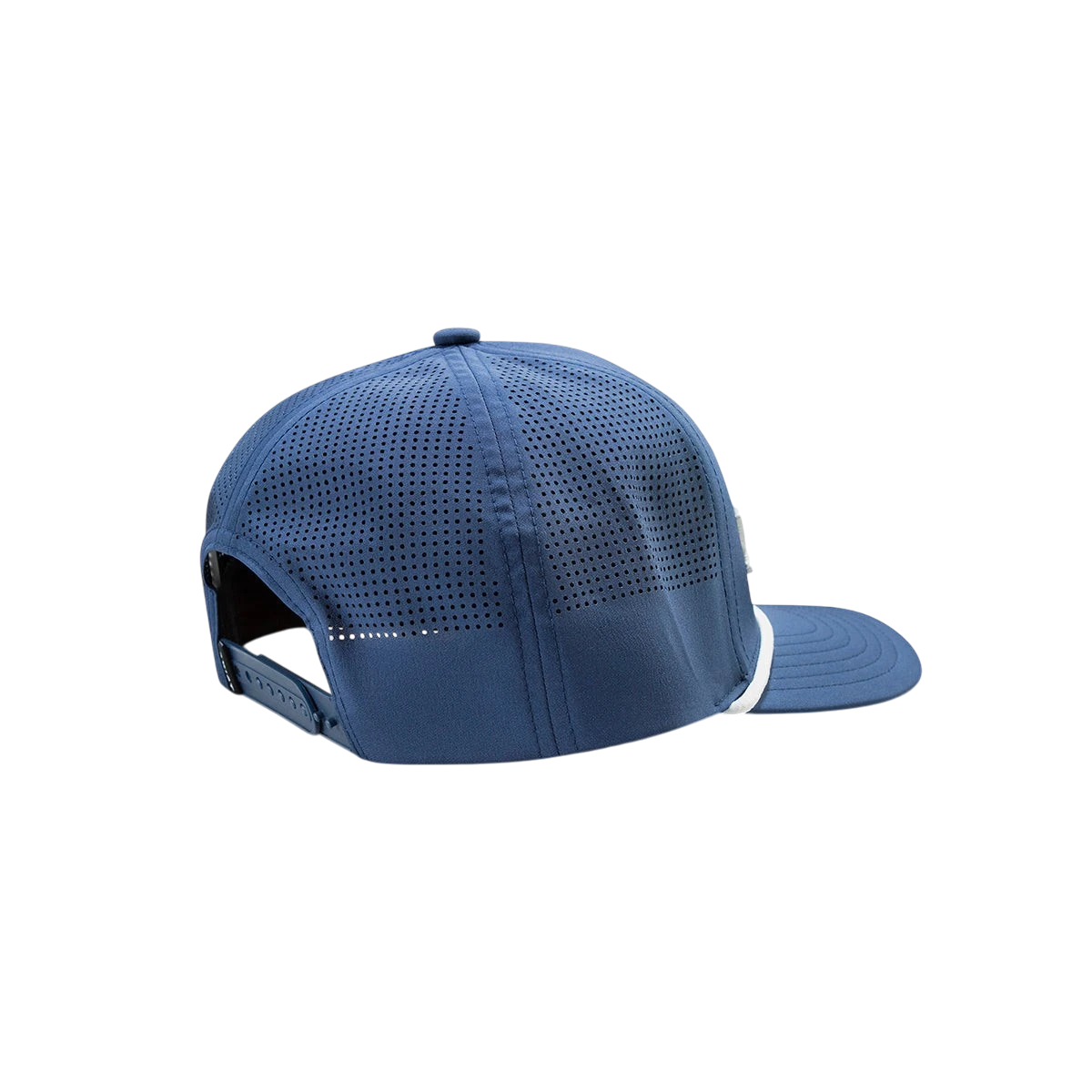 Ariat men's navy rope baseball cap with upside-down design and curved brim, casual headwear by M&F.