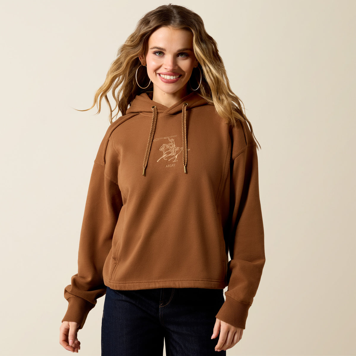 Ariat Women's Daydreamer Hoodie featuring a cute dachshund graphic, made of soft fabric, in a casual, comfortable fit.