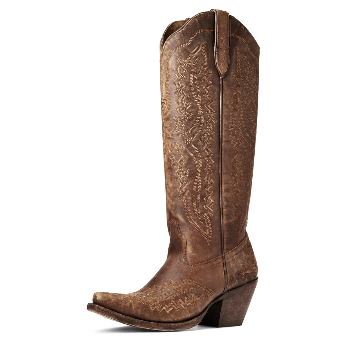 Ariat Women's Casanova X Toe Western Boot, Naturally Distressed Brown – 3-4 front
