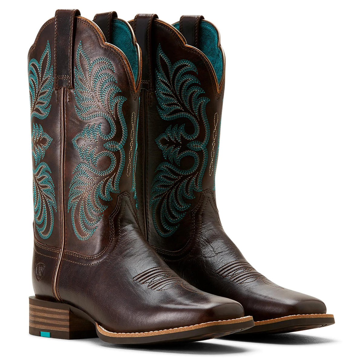 Ariat Women's Gillette Western Boot, Arizona Brown|Marble Brown – pair