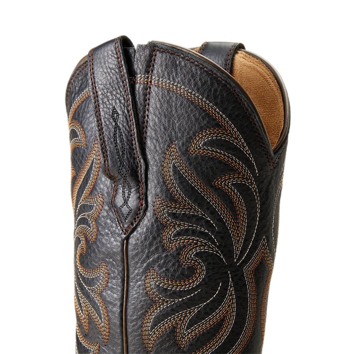 Ariat Women's Heritage J Toe Western Boot, Black Deertan – detail