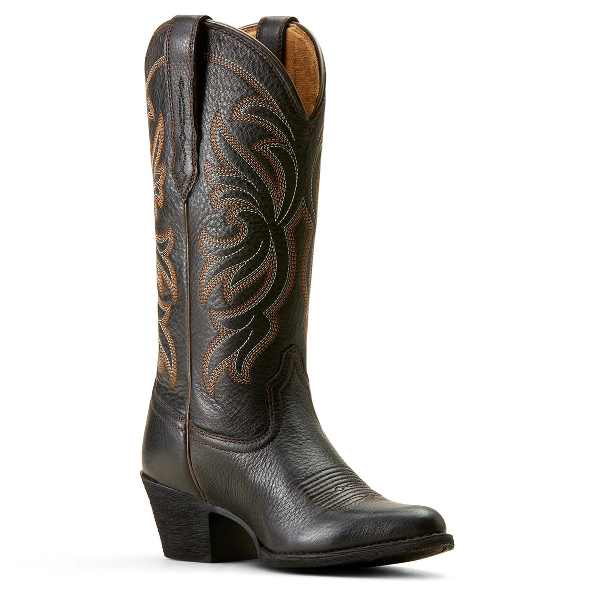 Ariat Women's Heritage J Toe Western Boot, Black Deertan – inside