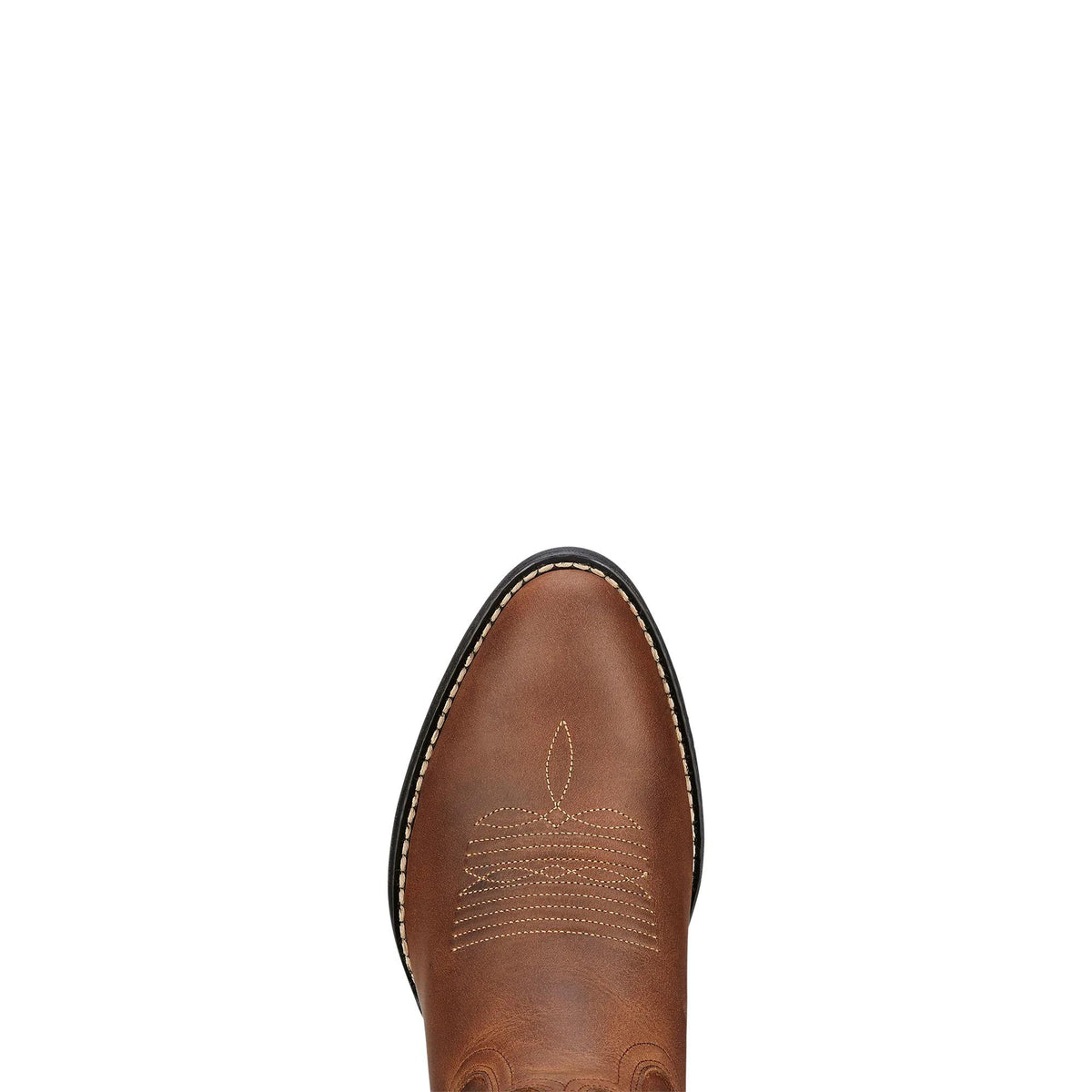 Ariat Women's Heritage R Toe Western Boot, Distressed Brown – toe