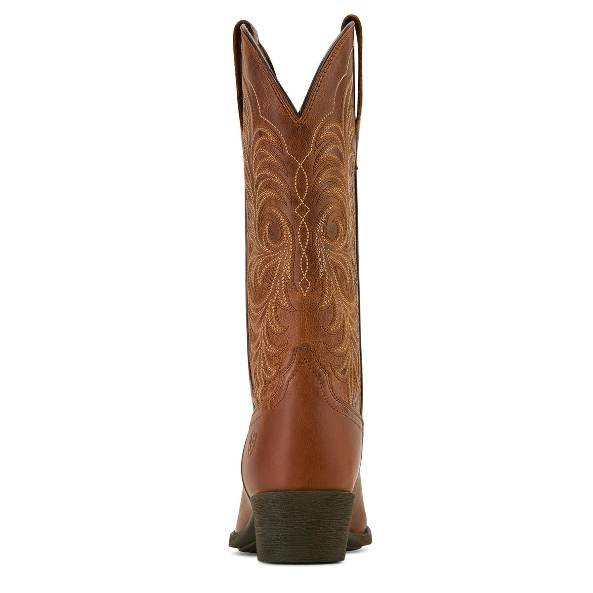 Ariat Women's Heritage X Toe Western Boot, Rich Oak – heel
