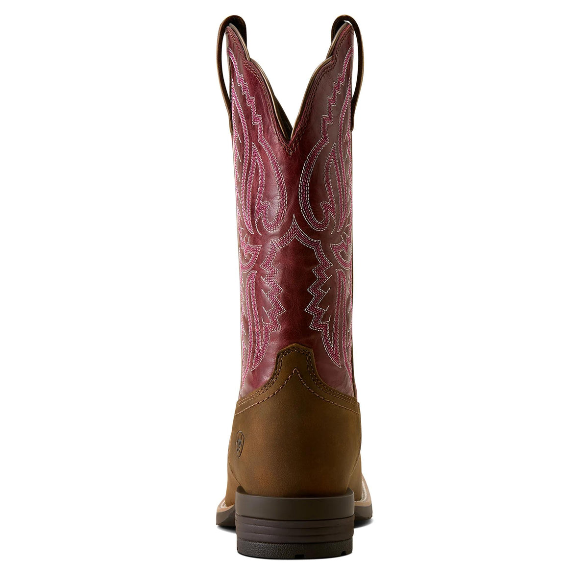 Ariat Women's Hybrid Ranchwork Western Boot, Backwoods Brown – heel