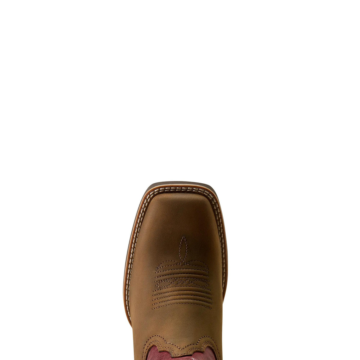 Ariat Women's Hybrid Ranchwork Western Boot, Backwoods Brown – toe