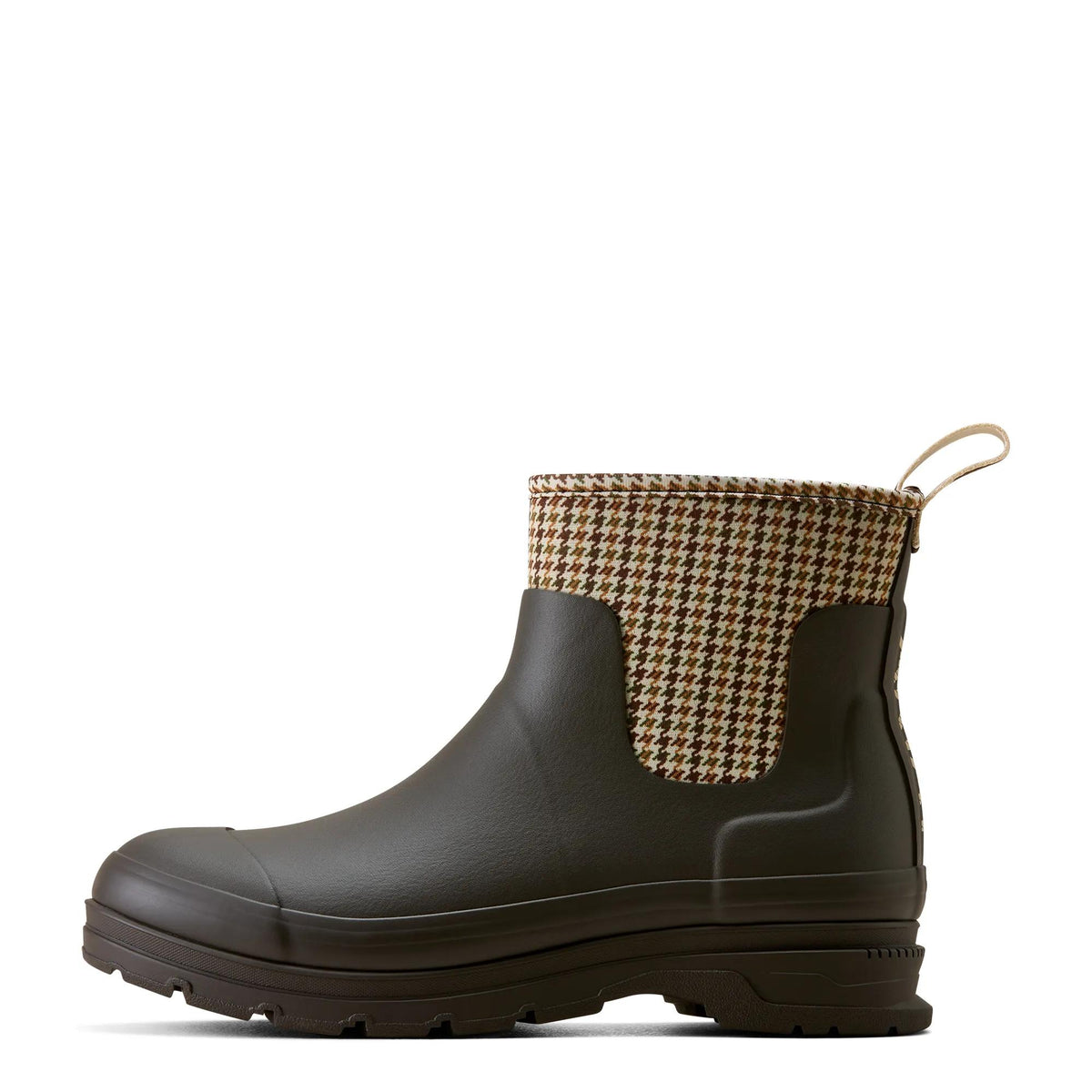 Ariat Women's Kelmarsh Shortie Rubber Boot, Chocolate|Tan Twill – side