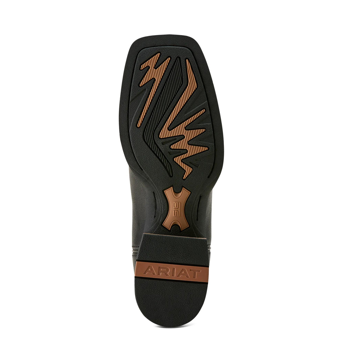 Ariat Women's Olena Wide Square Toe Western Boot, Obsidian – sole