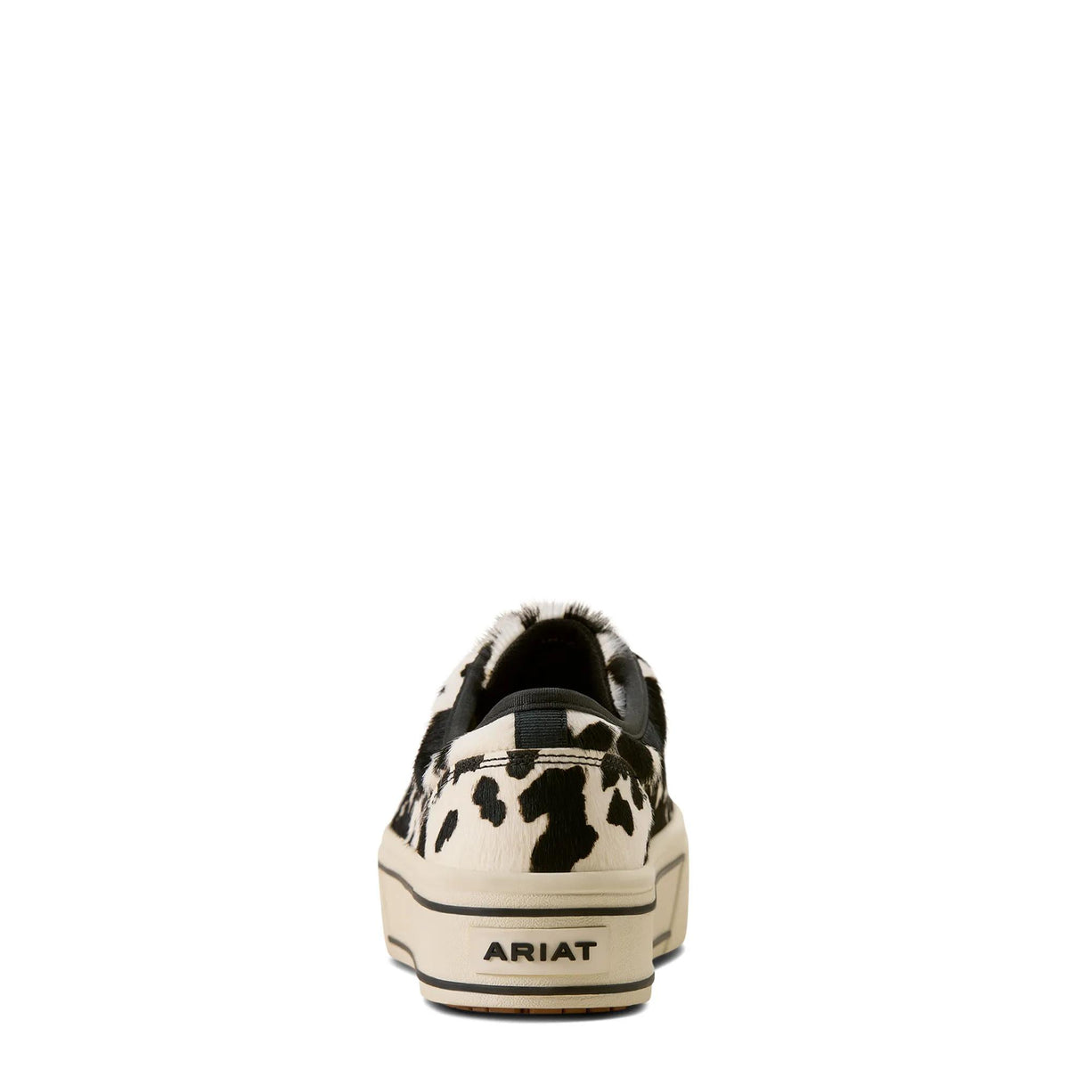 Ariat Women's Skylar Shoe, Black and White Hair On – heel