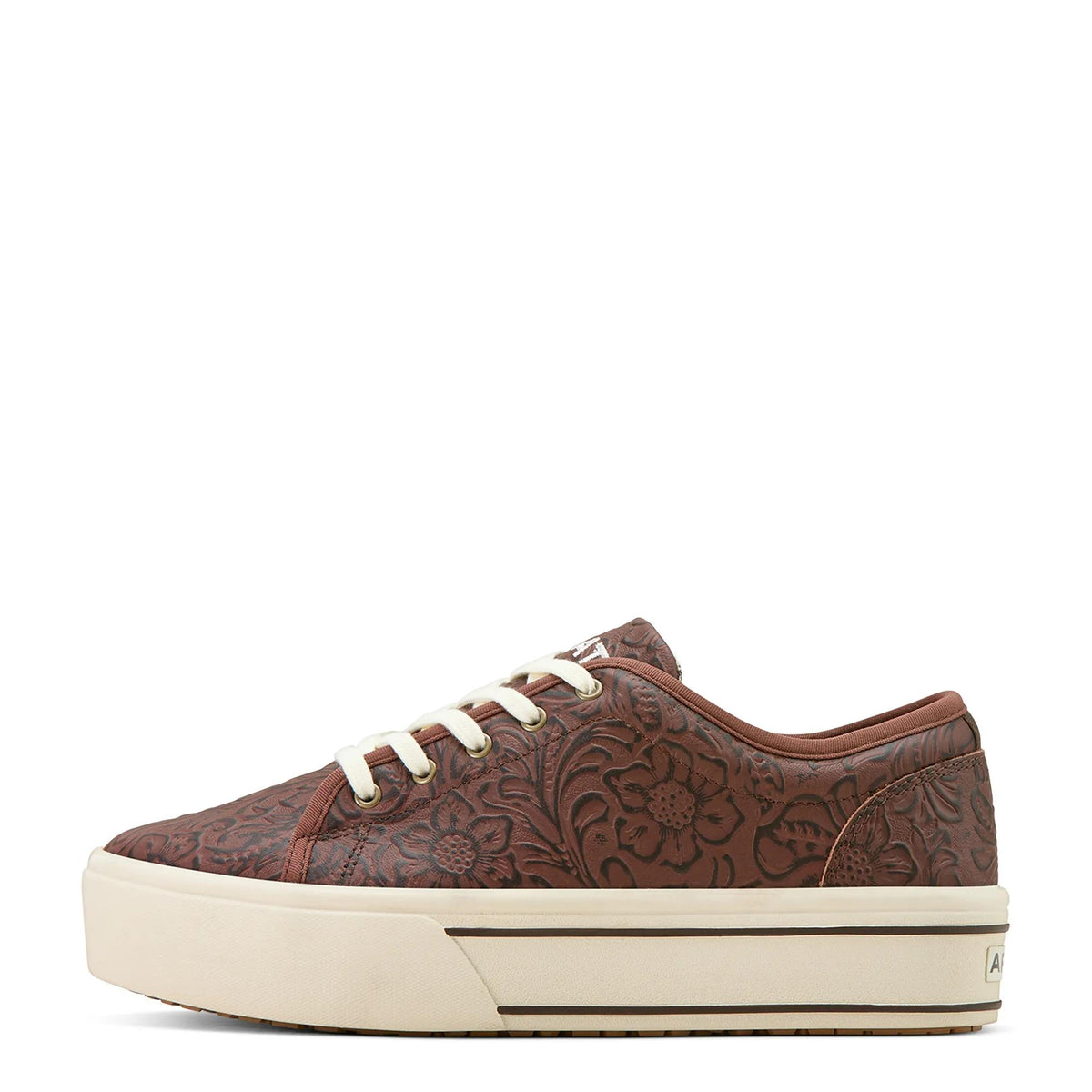 Ariat Women's Skylar Shoe, Brown Floral Emboss – side
