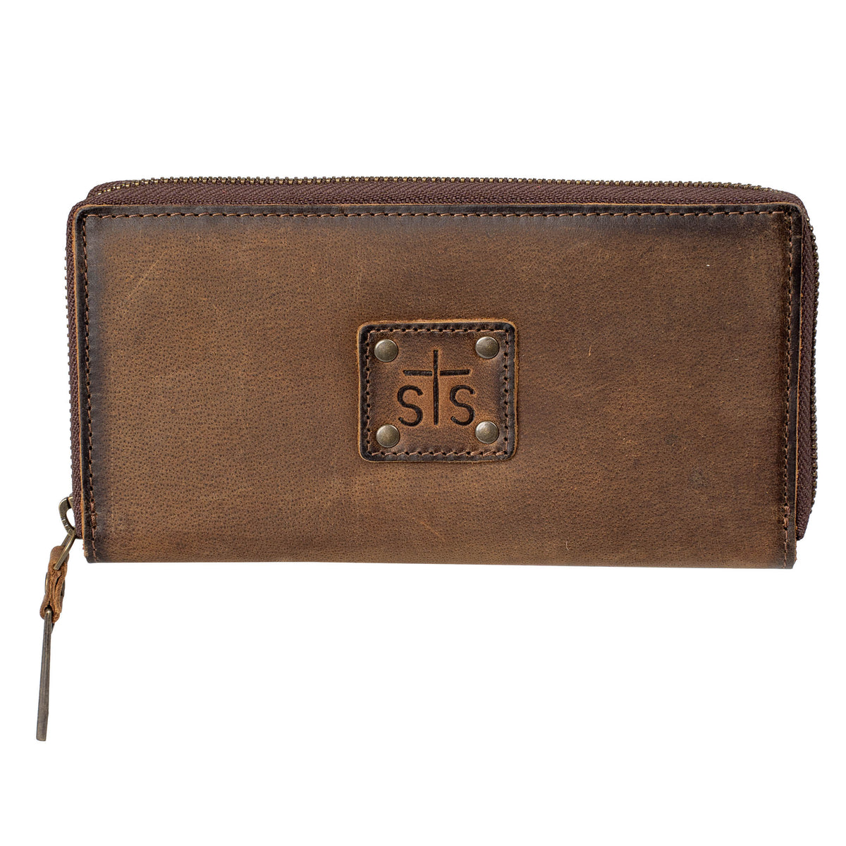 STS Ranchwear Baroness Bifold Wallet with leather exterior, multiple card slots, and classic Western design.