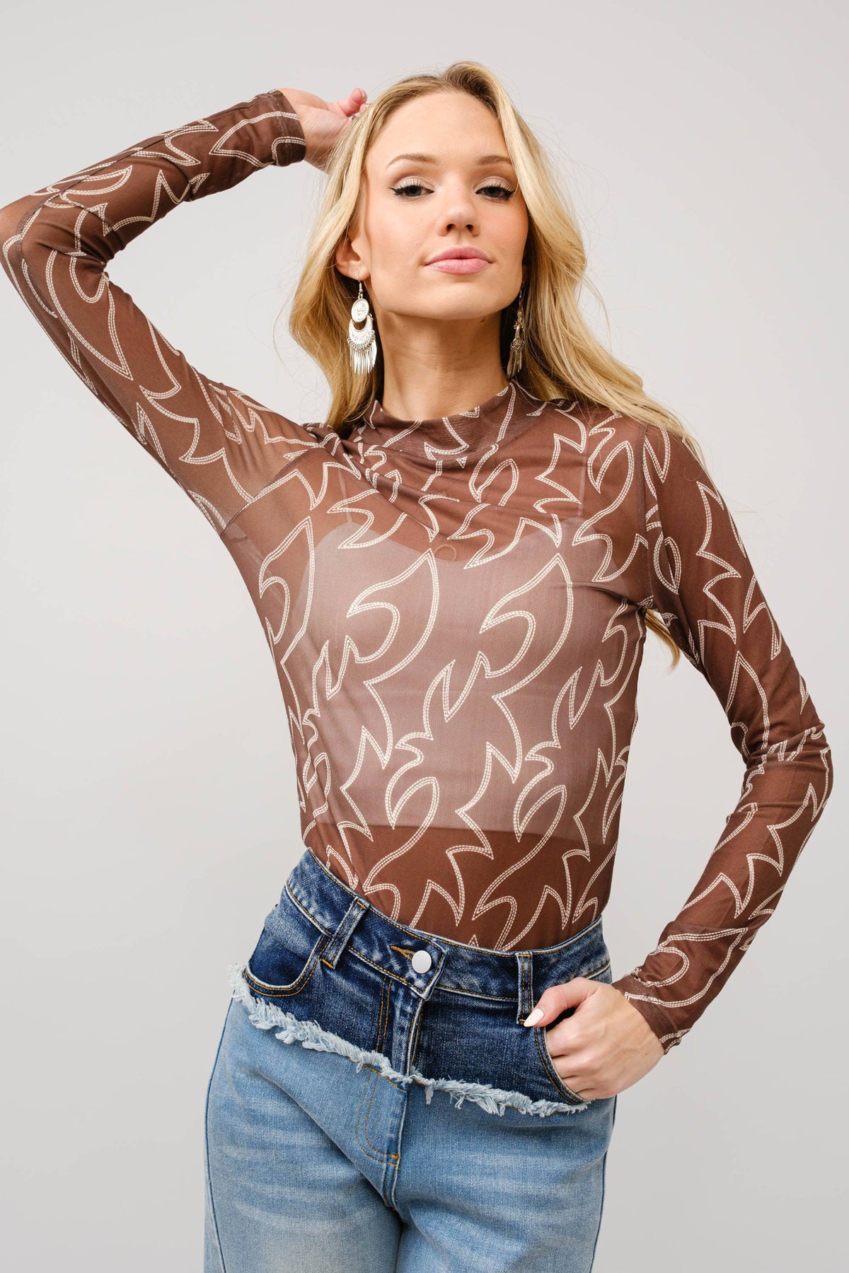 Blue B Womens Dark Brown 36349T - view 2