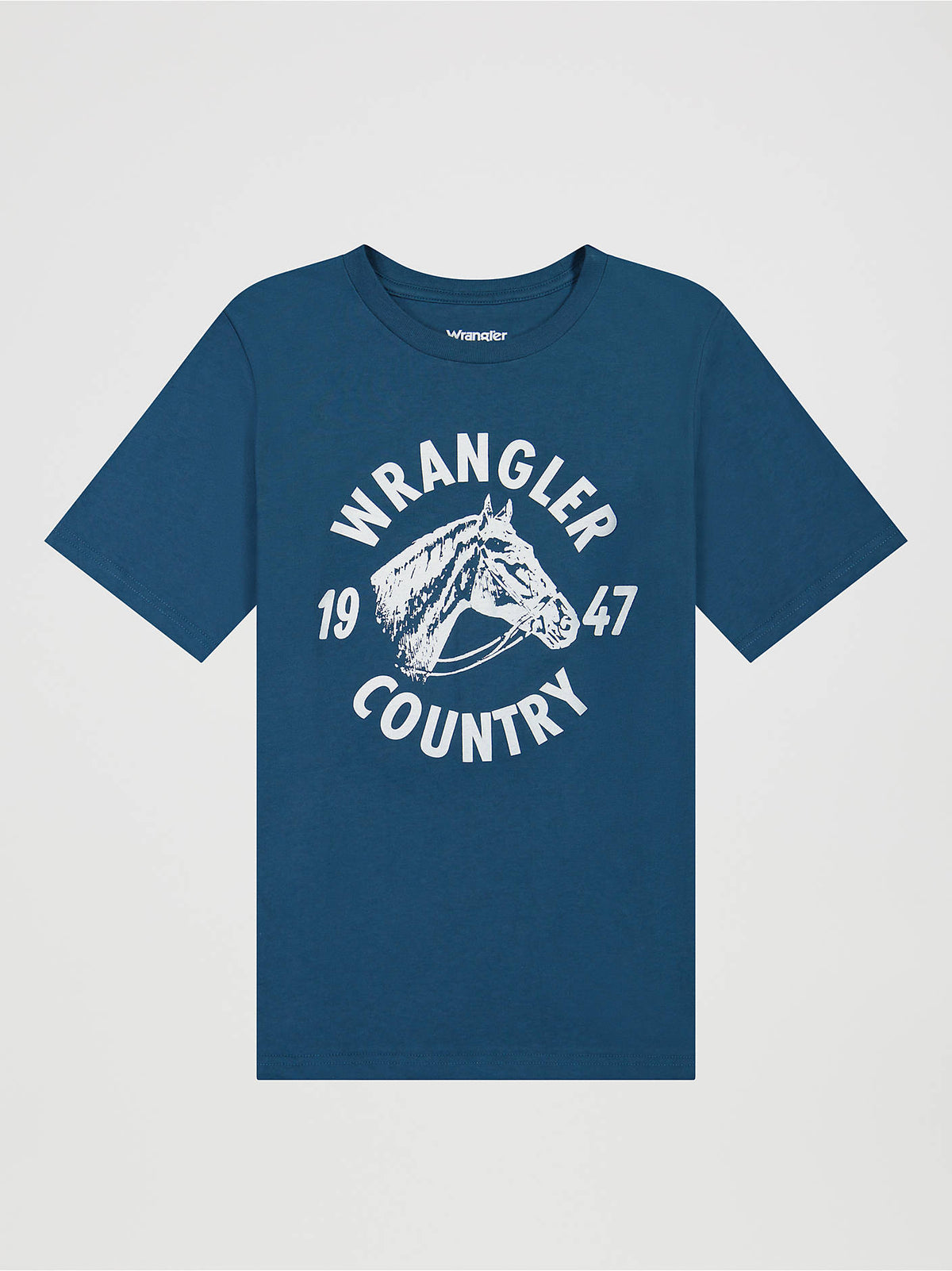 Boys' Wrangler Country Graphic T-Shirt - Stargazer Heather - front view