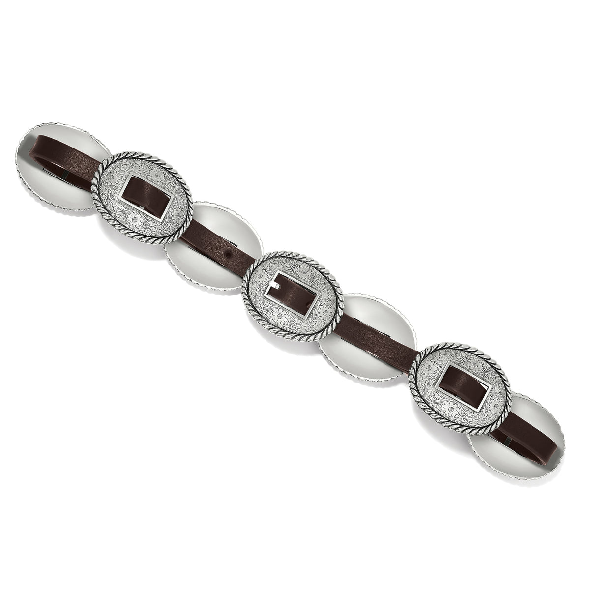 Leegin Brighton Fandango Concho Belt with decorative conchos and leather strap, style no. 5583L, for stylish waistwear.