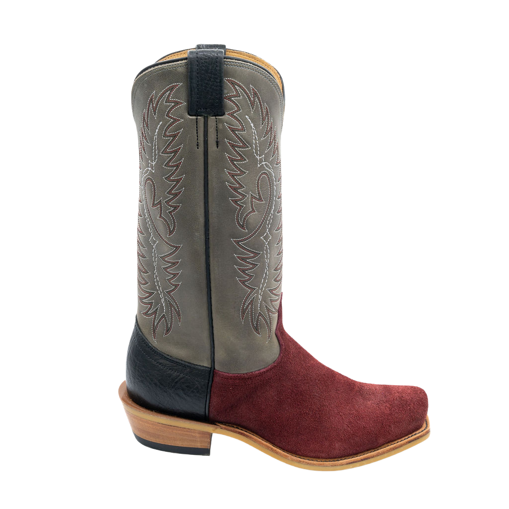 Fenoglio Boot Co. Unisex Burgundy Roughout 15541313 - view 1