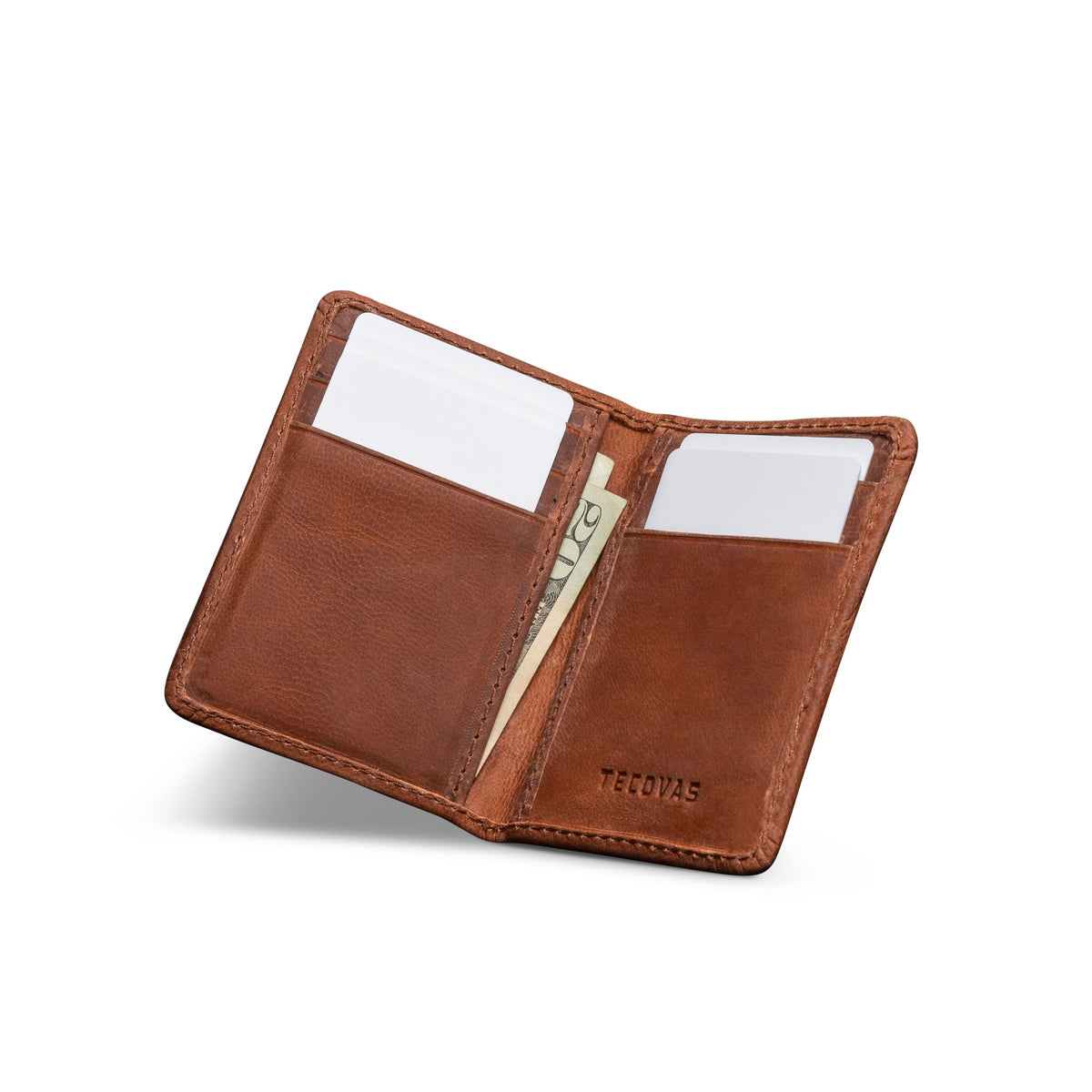 Tecovas Goat Leather Bifold Card Case - Scotch - view 2