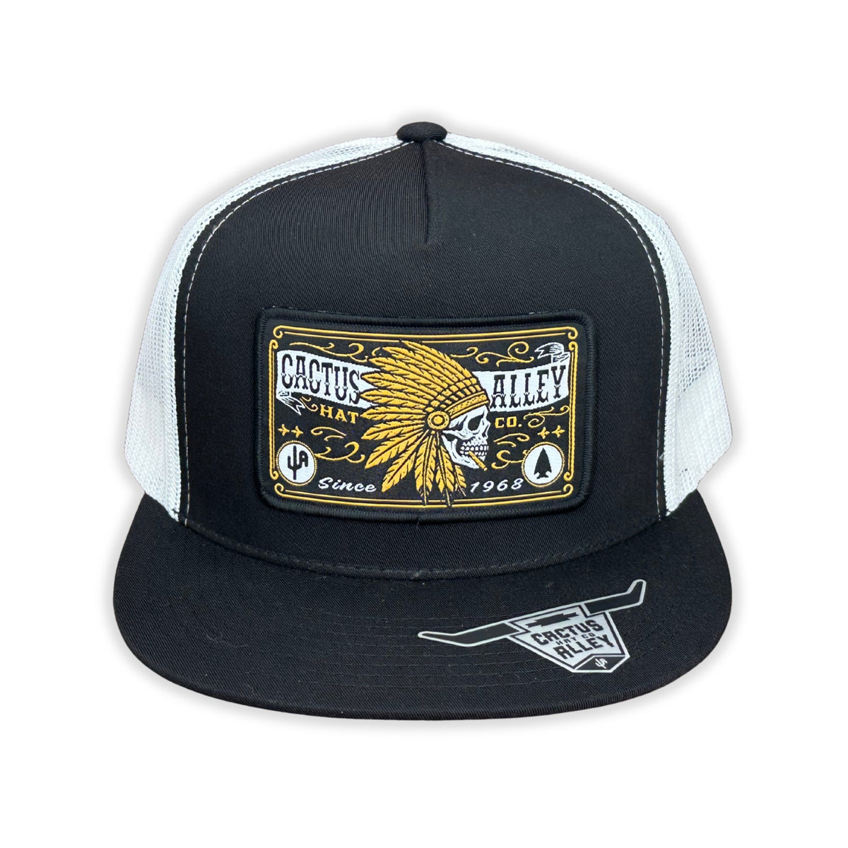 Cactus Alley Hat Co Unisex Black White Mesh P281 - view 1