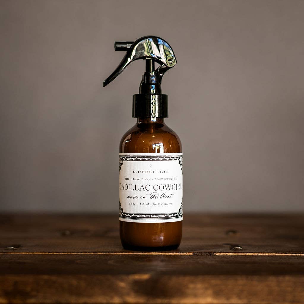 R. Rebellion Cadillac Cowgirl Room + Linen Spray, 4 oz – front 2