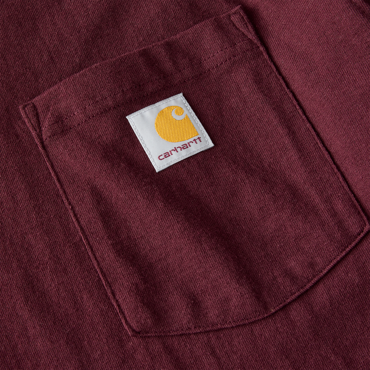 Carhartt Men's Dearborn Loose Fit Long-Sleeve T-Shirt K126 in Port