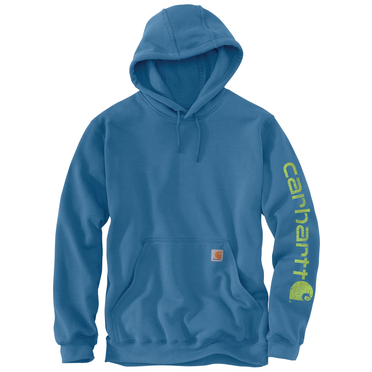 Carhartt Men's Iconic K288 Logo Sweatshirt in Deep Workwear Blue, featuring a front logo and comfortable fit.