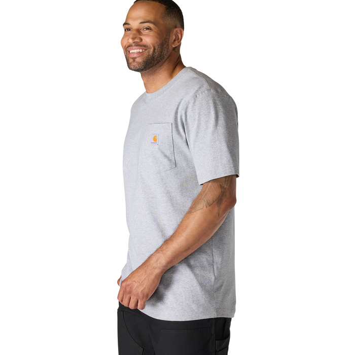 Carhartt Men's Iconic K87 Pocket T-Shirt K87 Heather Gray