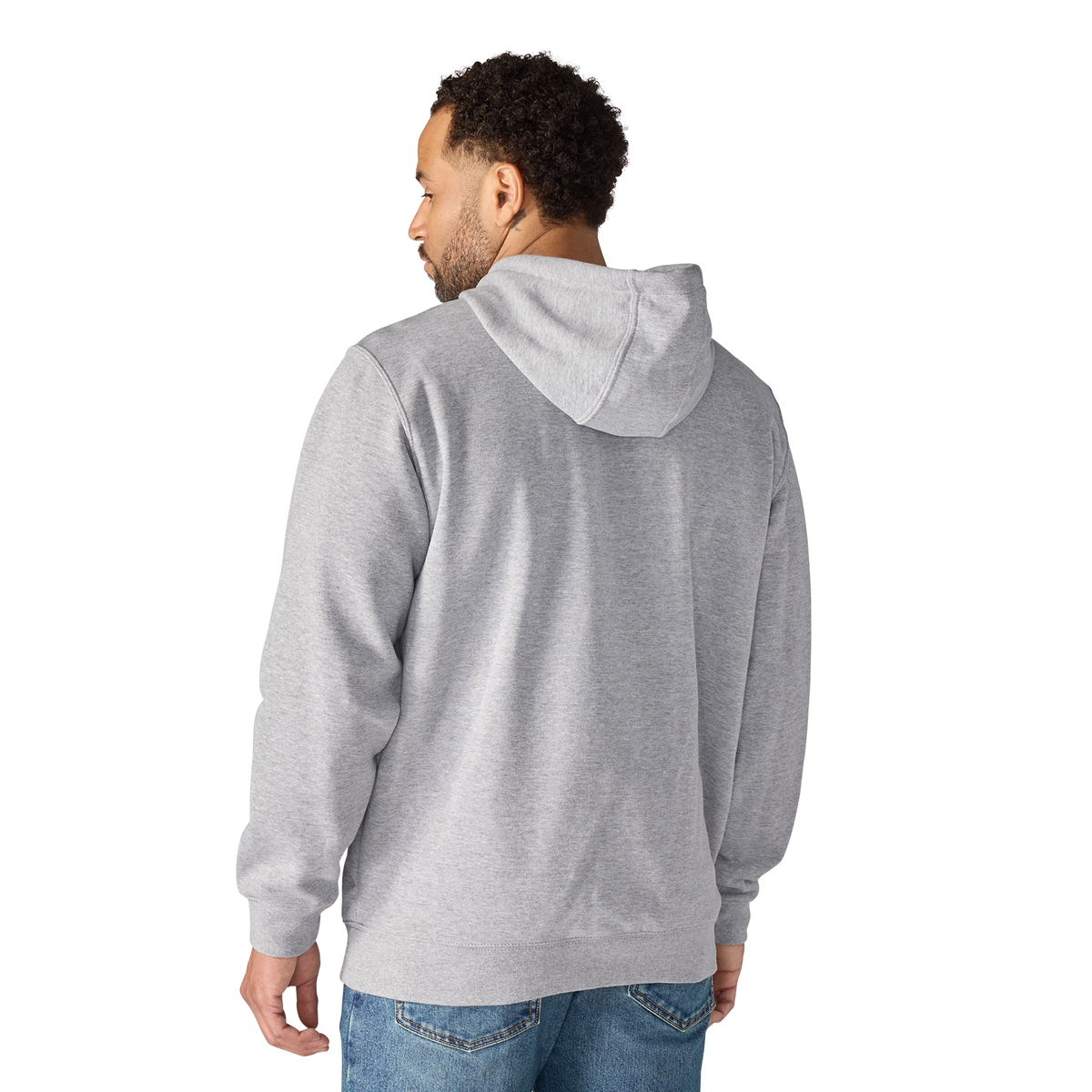 Carhartt Men's Marquette Sweatshirt in Heather Gray, casual sweatshirt with ribbed cuffs and a relaxed fit.