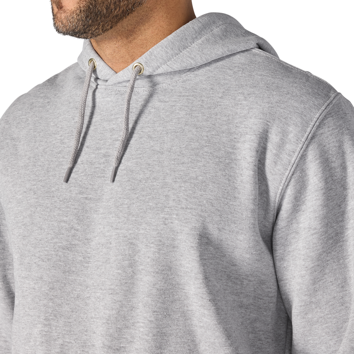Carhartt Men's Marquette Sweatshirt in Heather Gray, casual sweatshirt with ribbed cuffs and crew neckline.