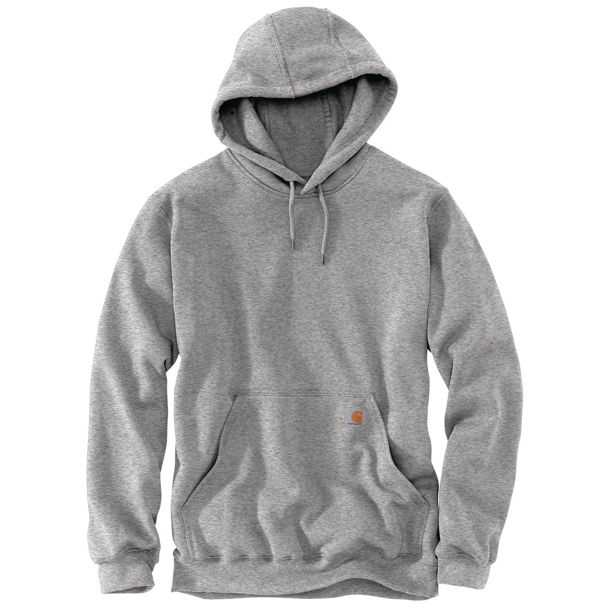 Carhartt Men's Marquette Sweatshirt in Heather Gray, casual sweatshirt with ribbed cuffs and crew neckline, made for comfort and durability.