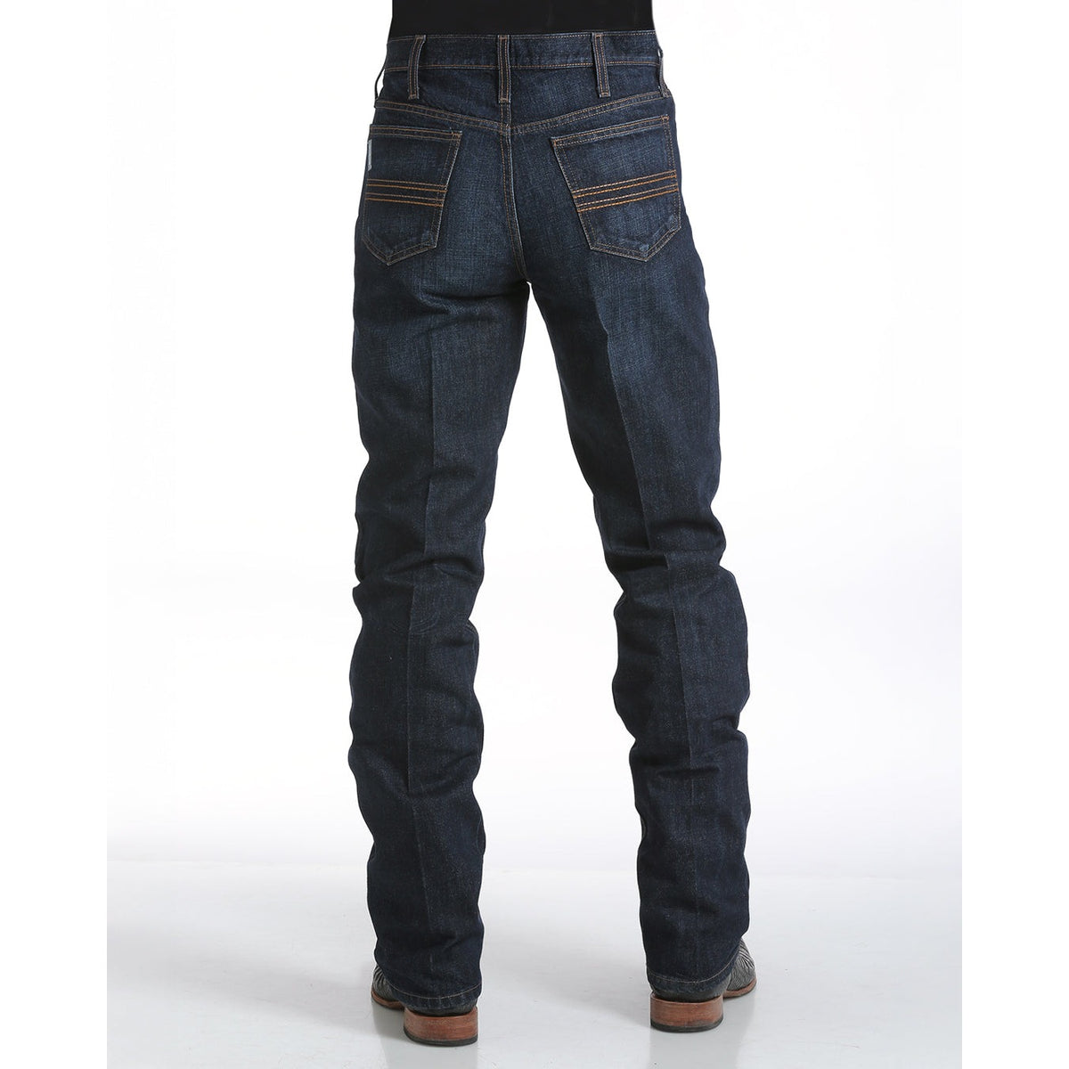 Cinch Men's Silver Label 002 Slim Fit Rigid Jean, Dark Stone – back