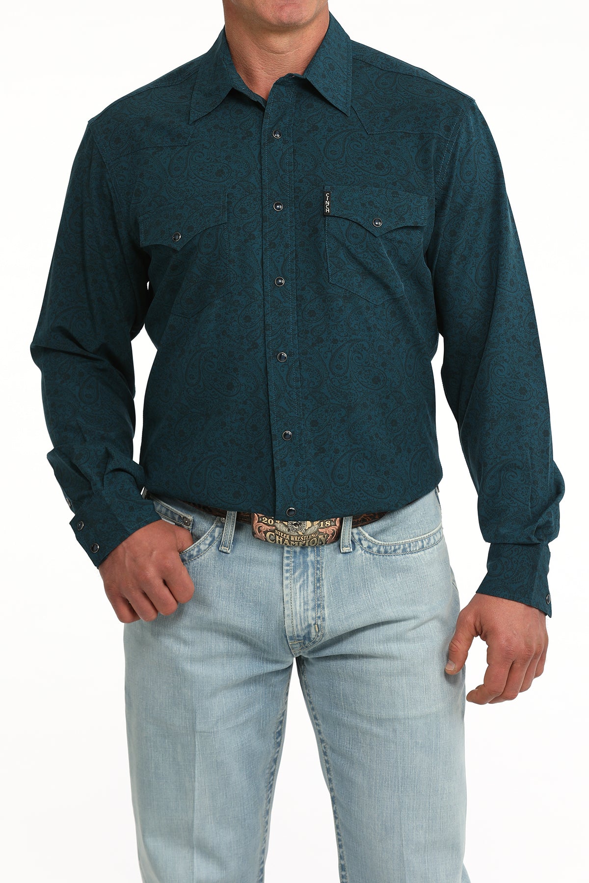 Cinch Mens Teal MTW1303107 - view 1