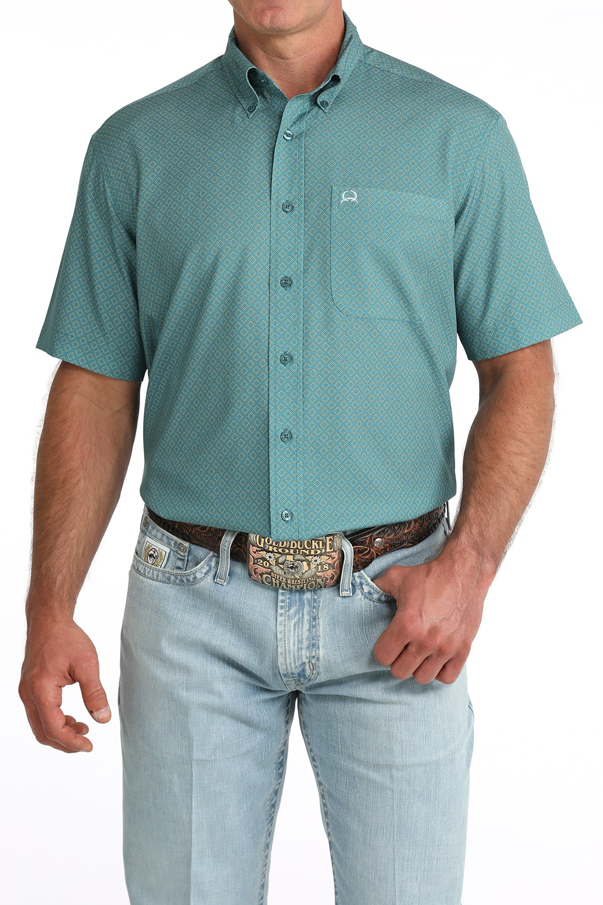 Cinch Mens Teal MTW1725005 - view 1
