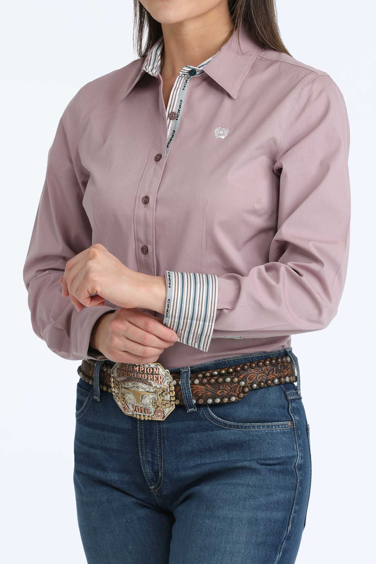 Cinch Womens Lilac Stripe MSW9165084 - view 2