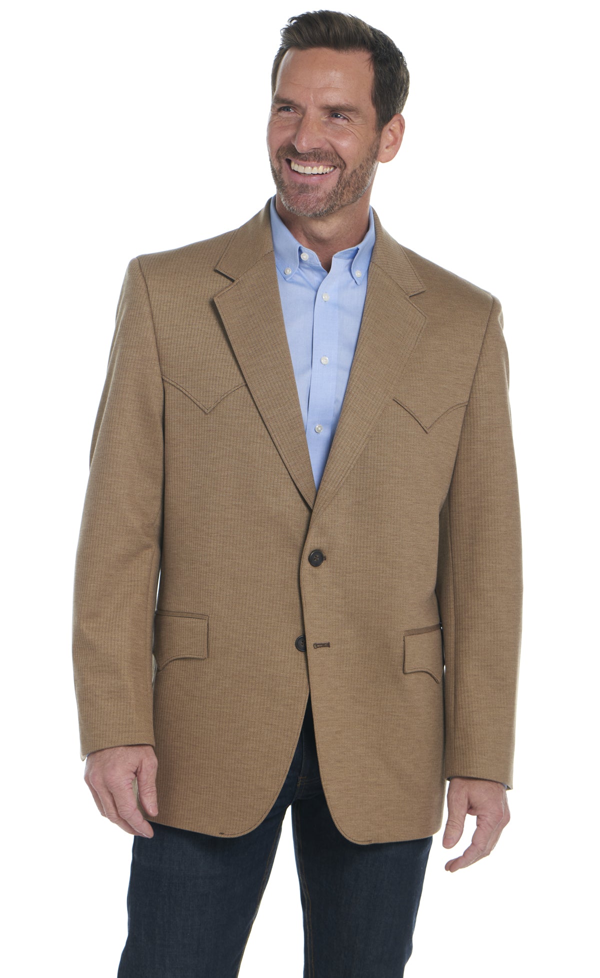Circle S Mens Brown Herringbone CC1002 - view 1