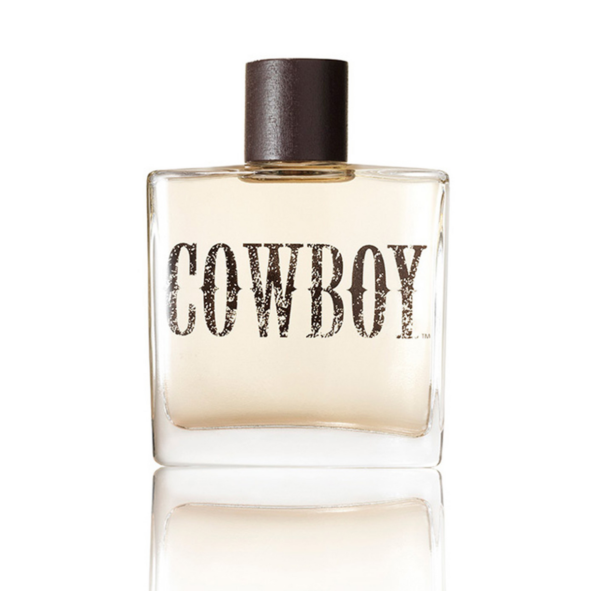 Tru Fragrance & Beauty Cowboy Cologne bottle with cowboy-themed design, showcasing the men's fragrance product.