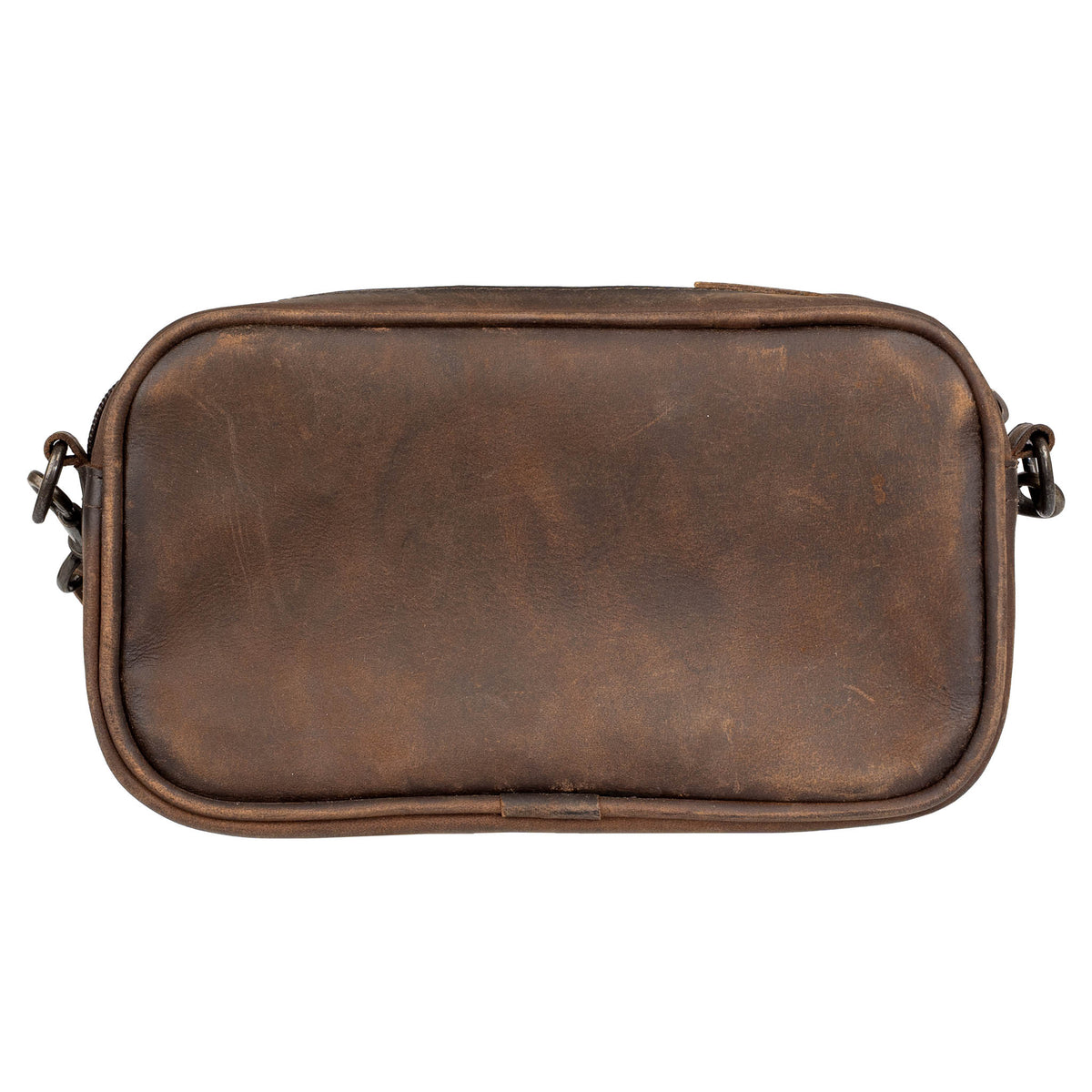 STS Ranchwear cowhide Jess crossbody bag with leather strap and rustic design, showcasing durable cowhide material and craftsmanship.