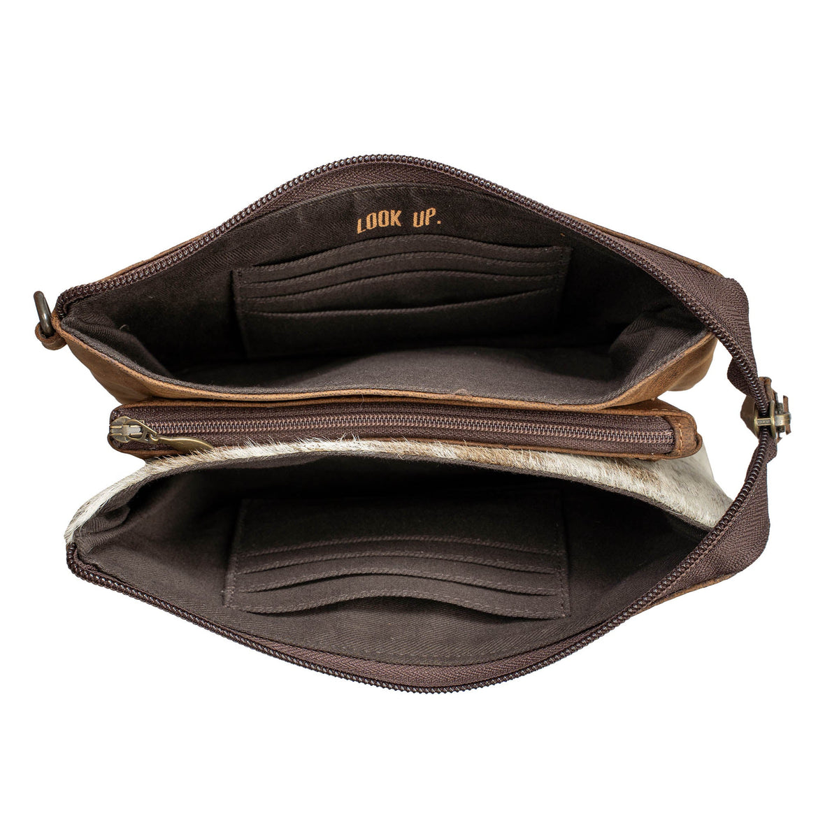 STS Ranchwear cowhide Rio crossbody bag with adjustable strap and western-style leather details.