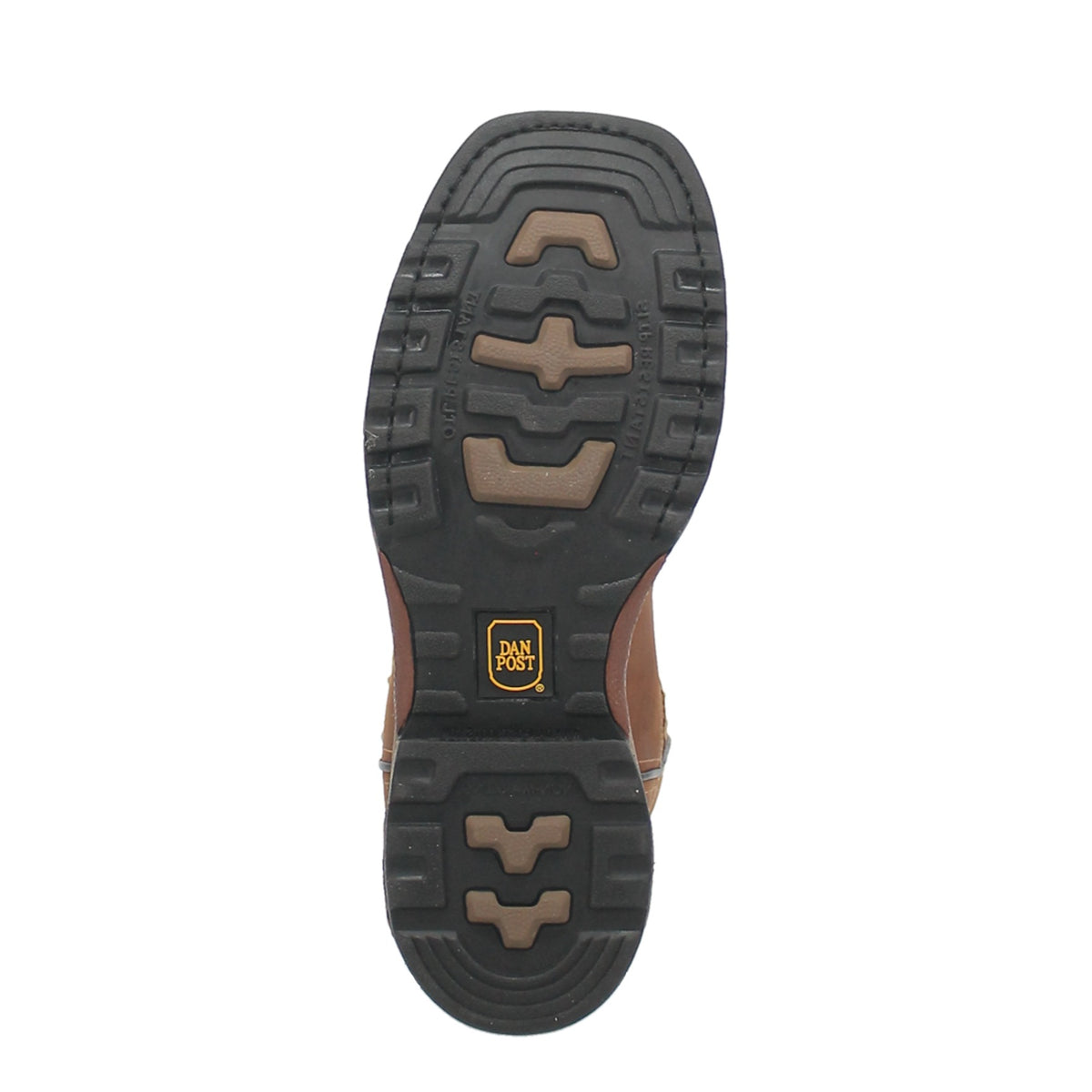 Dan Post Men's Blayde Steel Toe Waterproof Leather Boot, Saddle Tan – sole