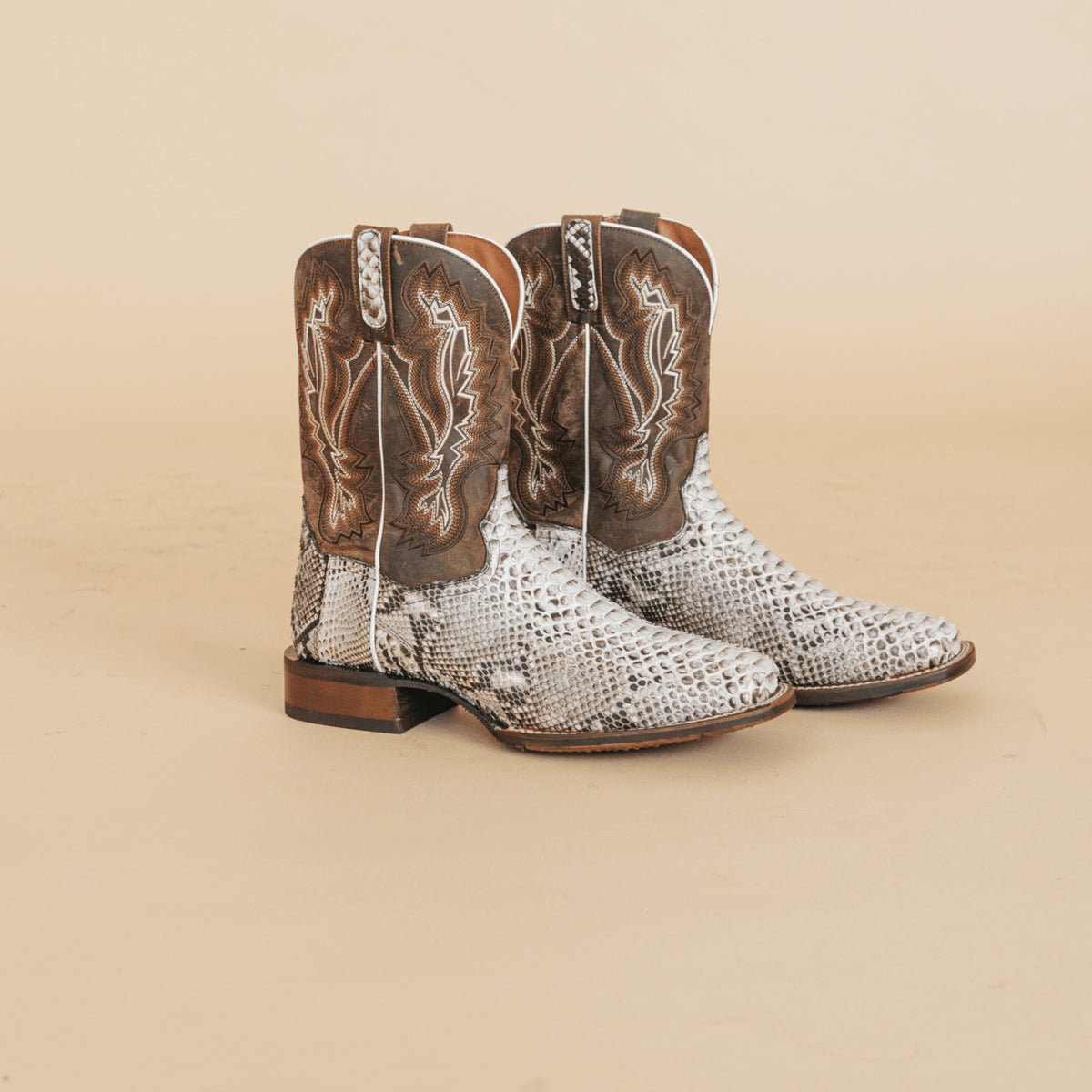 Dan Post Men's Brutus Python Boot, Natural/Brown – lifestyle