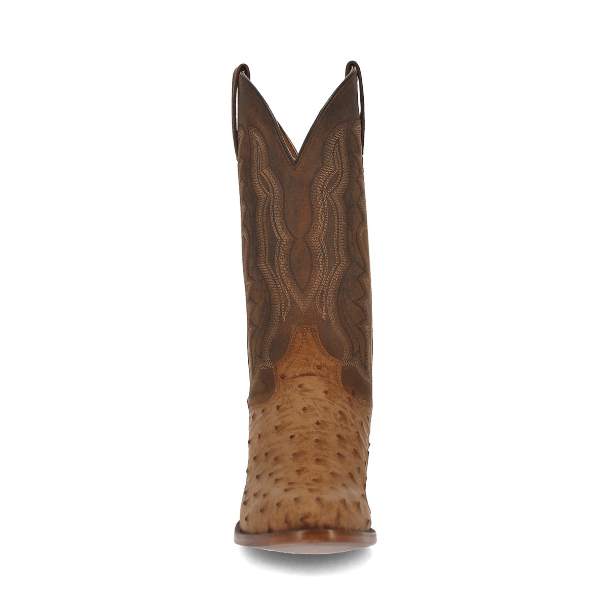 Dan Post Men's Gehrig Full Quill Ostrich Boot, Saddle – heel