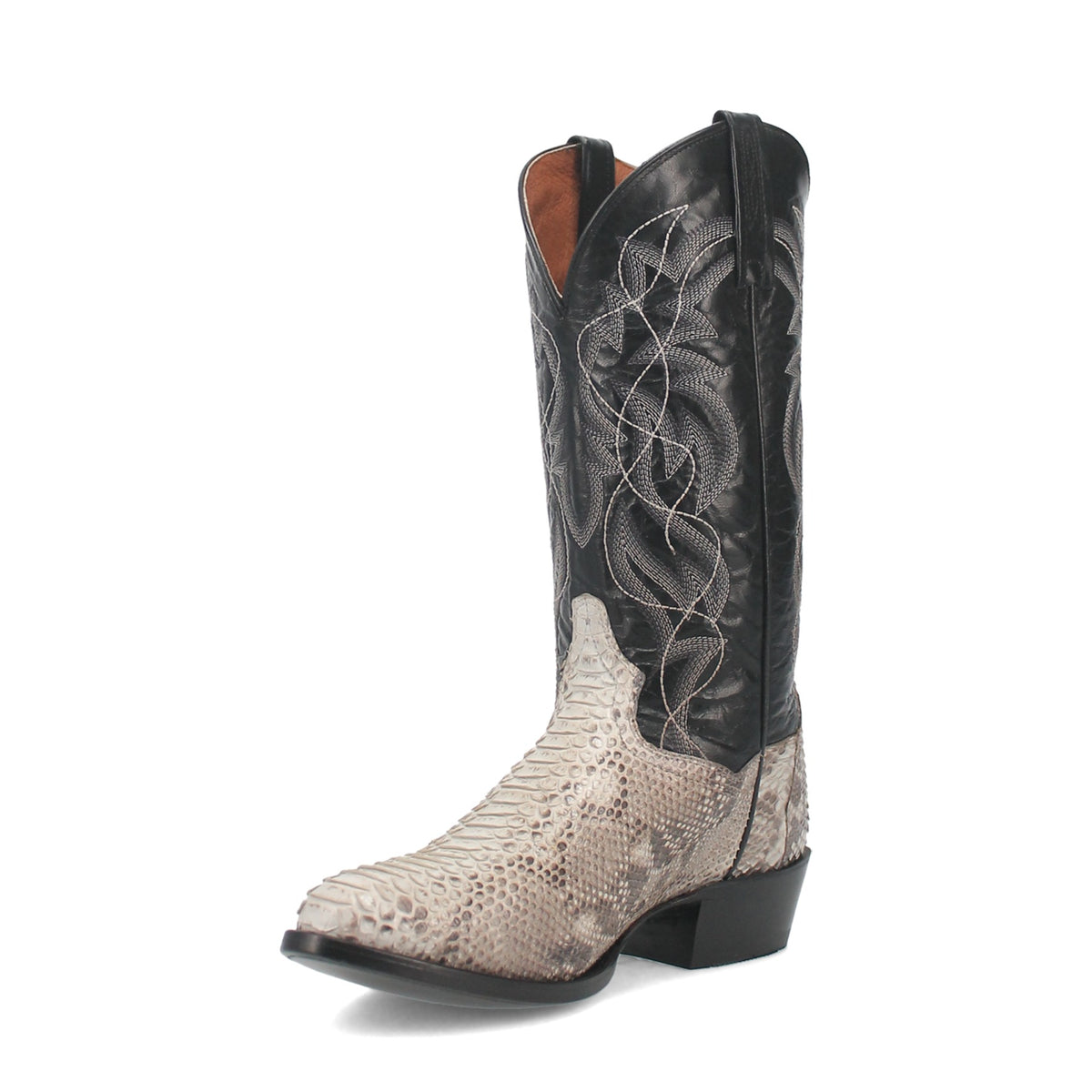 Dan Post Men's Manning Python Boot, Natural – 3-4 front inside