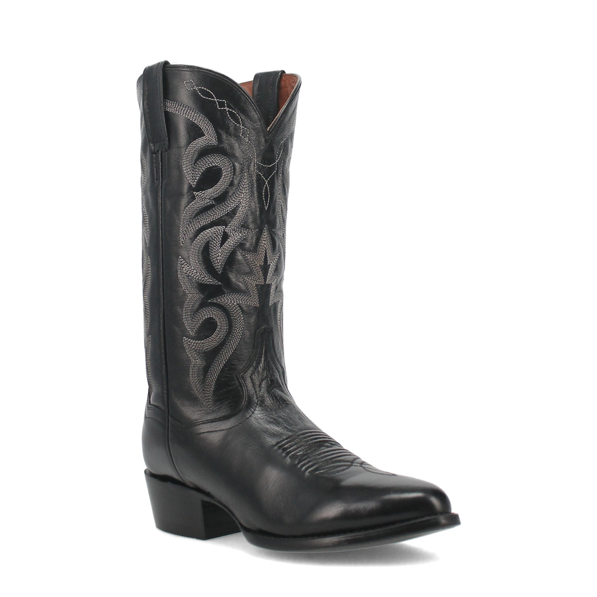 Dan Post Men's Milwaukee Boot, Black – 3-4 front