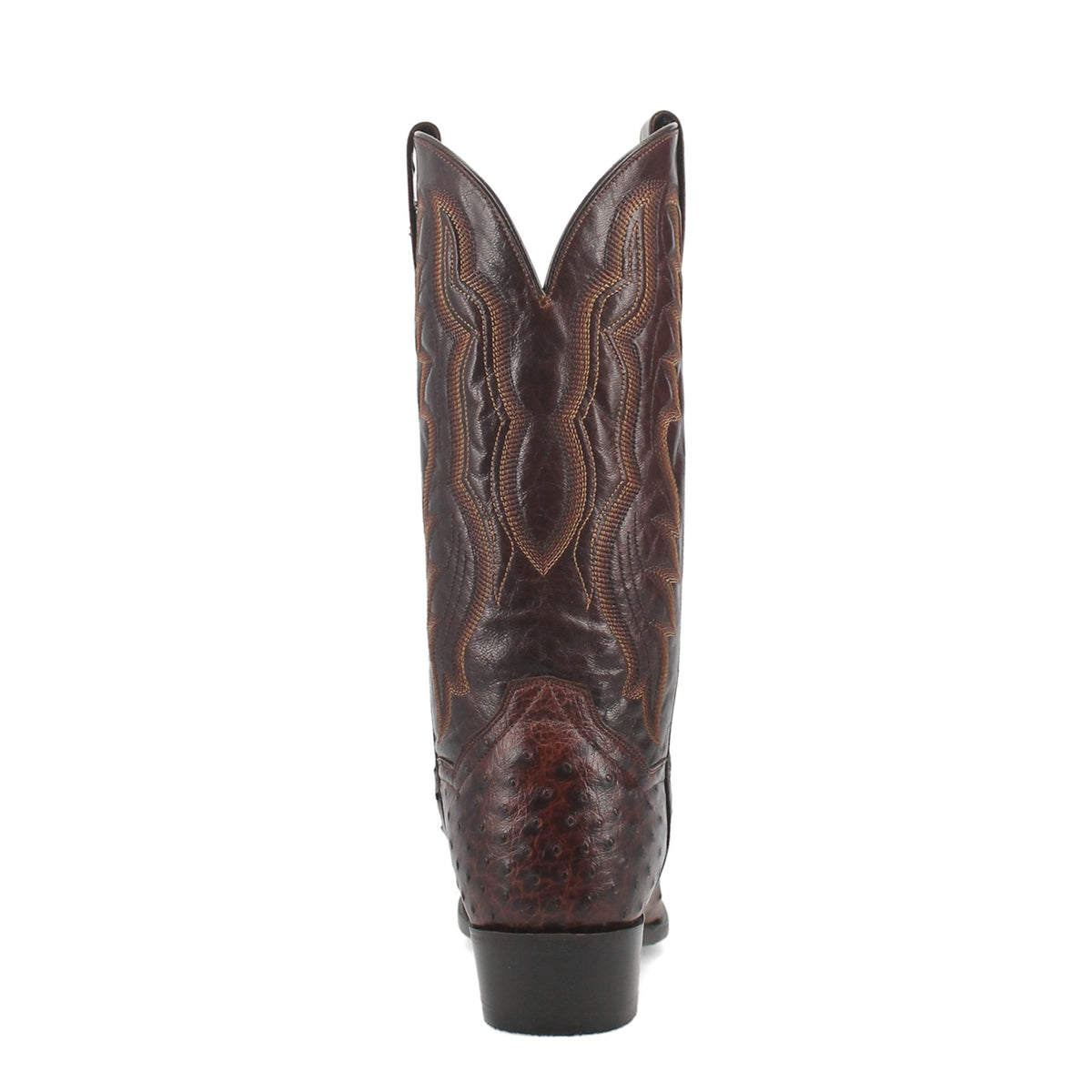 Dan Post Men's Pershing Full Quill Ostrich Boot, Brass – heel